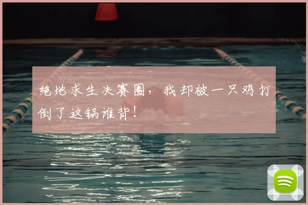 绝地求生决赛圈,我却被一只鸡打倒了这锅谁背!